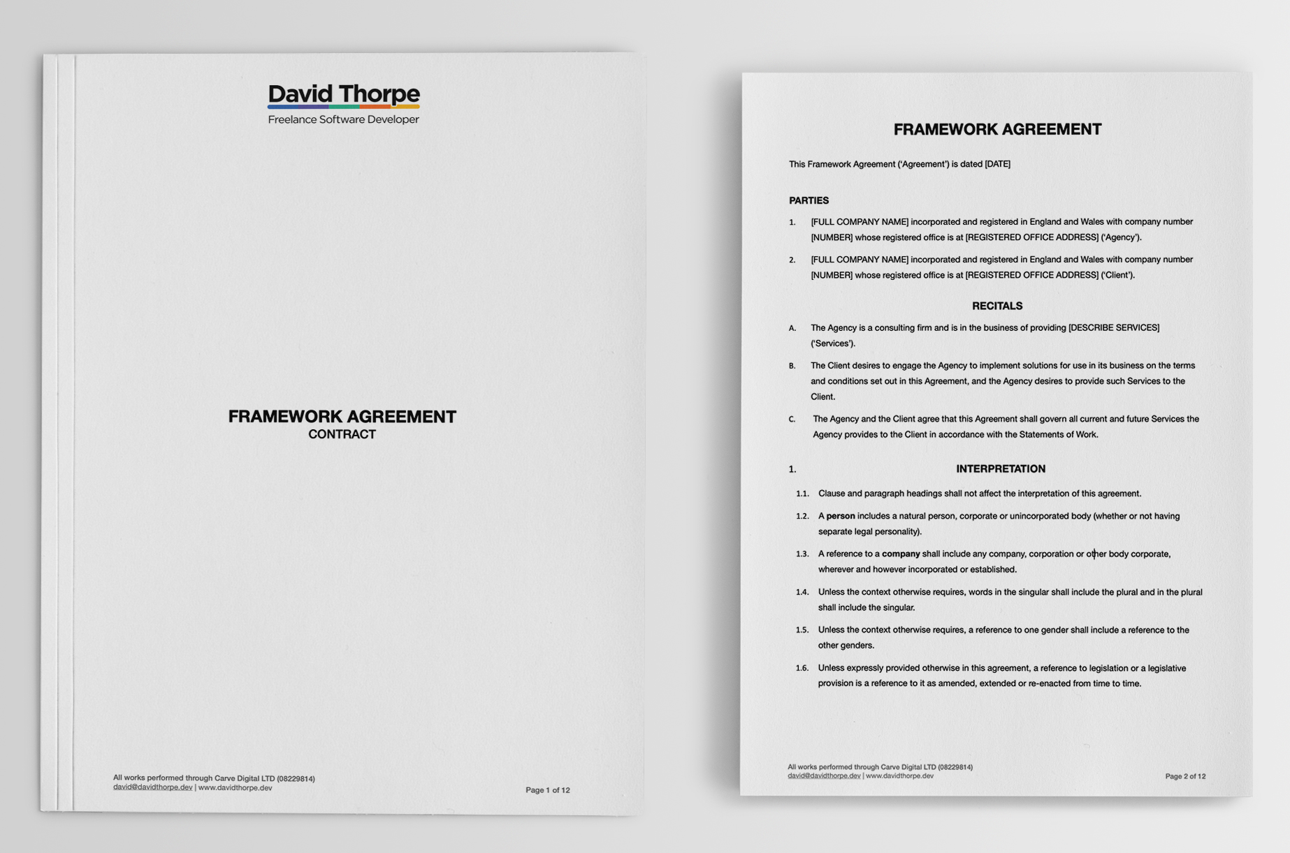 UK Freelancer Contract Templates